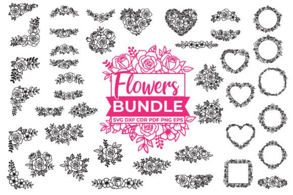 41 Floral SVG Bundle SVG, DXF, EPS Review