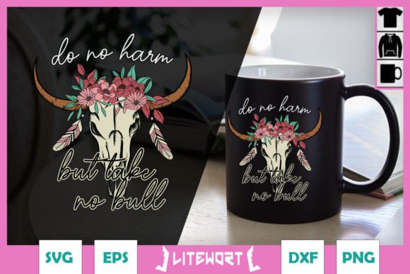 Do No Harm Cow Skull Boho Floral SVG Review