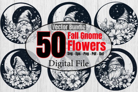 Fall Gnome and Floral with a Moon Bundle Review