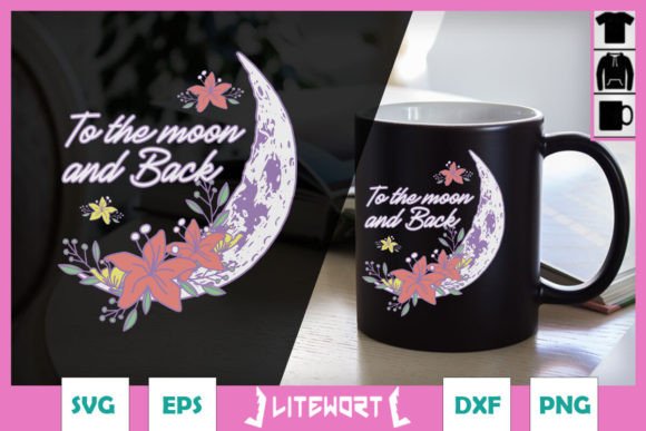 Floral Moon and Back Floral SVG Review