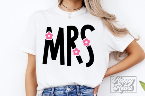 Mrs Flower Floral SVG PNG - Wedding Review
