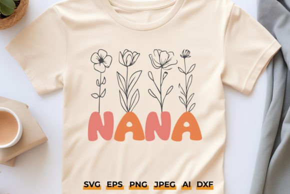 Nana Floral SVG Grandma Shirt Design Review