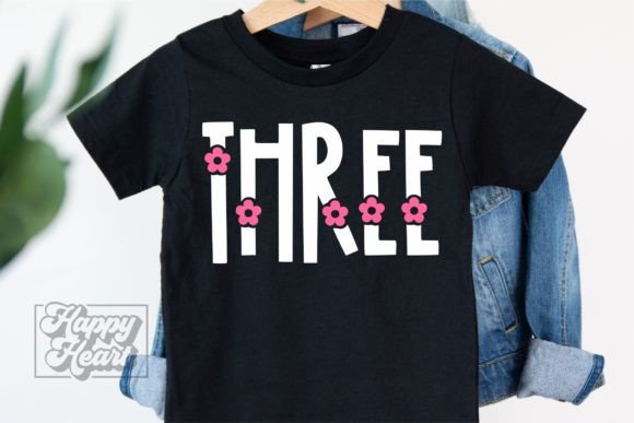 Three 3rd Birthday Flower Floral SVG PNG Review