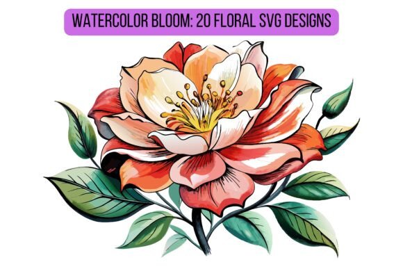 Watercolor Bloom 20 Floral SVG Designs Review